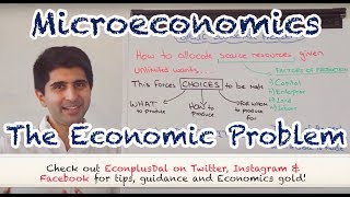 Y1 1 The Economic Problem Scarcity amp Choice [upl. by Dieter]