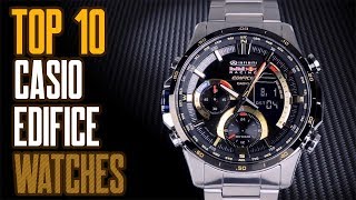 Top 10 Best Casio Edifice Watches 2019 [upl. by Enilrac464]