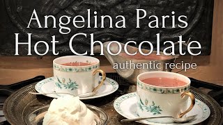 ☕️ How to make French hot chocolate recipe  Angelina hot chocolate Paris [upl. by Idolem268]