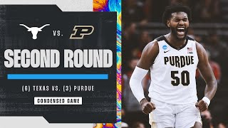 Purdue vs Texas  Second Round NCAA tournament extended highlights [upl. by Snashall]