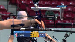 Jake Kaminski v Marco Galiazzo – recurve men’s gold final  Las Vegas 2012 Indoor Worlds [upl. by Len13]