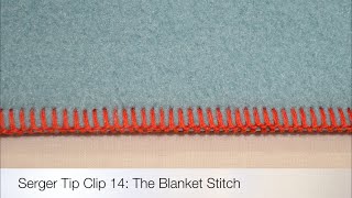 The Serger Blanket Stitch [upl. by Ringo]