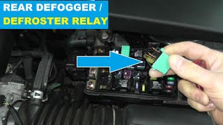 Rear Defroster Relay Test  Rear Defogger Help [upl. by Eelarat360]