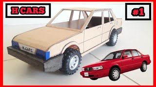 😲 Como hacer un AUTO DE CARTON Nissan Tsuru PARTE 1  HOW TO MAKE A CARDBOARD CAR  PART1 🚗 [upl. by Raffaj]