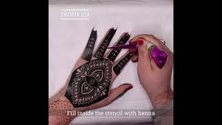 Henna Stencil Tutorial [upl. by Caprice461]