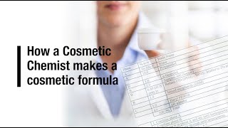 How a Cosmetic Chemist makes a cosmetic formula [upl. by Trude]