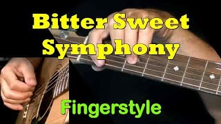 quotBitter Sweet Symphonyquot by The Verve  Fingerstyle Guitar  TAB  GuitarNickcom [upl. by Loux]