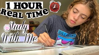 1 Hour Real Time Focus With Me 📚 with todo list planning  ad [upl. by Ferneau]