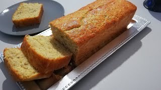 CAKE à la banane bien moelleux on 5 MIN  Perfectly moist BANANA BREAD 5 MIN [upl. by Mohammad211]