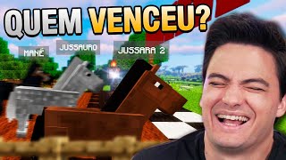 FIZ UMA COMPETIÇÃO ENTRE MEUS CAVALOS NO MINECRAFT 127 10 [upl. by Wolfie]