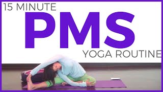 Yoga for Your Period  Yoga for PMS cramps bloating [upl. by Sabine786]