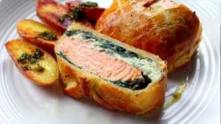 Salmon en croute recipe [upl. by Ahsat214]