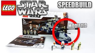 LEGO Star Wars quotAAT  MODIFICATIONquot Stop Motion Speedbuild  75283 new 2020 [upl. by Nirra]