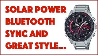 Casio Edifice ECB900DB1A Bluetooth Sync Watch Reviewed [upl. by Eseeryt]