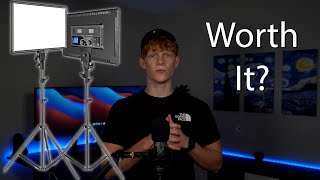 Neewer 18 Led Video Light Panel Lighting Kit Review Worth It [upl. by Edrick]