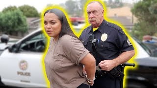 GETTING MY GIRLFRIEND ARRESTED PRANK SHE CRIED  HEATHER AND TARELL [upl. by Sirrah]