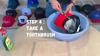 DEEP CLEAN YOUR CAP AT HOME  CAP CLEANING HACK  URBAN MONKEY caps capcleaning cleaninghacks [upl. by Yenahpets]