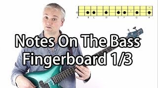 How To Learn Notes On The Bass Guitar 13 [upl. by Annairol]