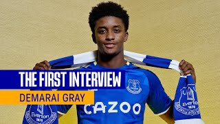 DEMARAI GRAY IS AN EVERTON PLAYER  FIRST INTERVIEW WITH THIRD SUMMER SIGNING [upl. by Norven]