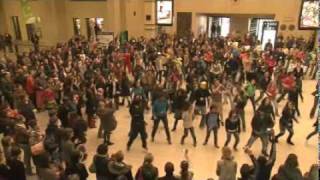 FLASHMOB  central station in BRUSSELS Belgium [upl. by Drehcir]