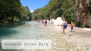 Acheron Springs  River walk  Parga Greece  2021  4K [upl. by Lanahtan]