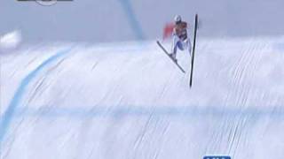 UwatchHD22jan2009 Daniel Albrecht SUI CRASH Kitzbühel Hahnenkammrennen 3rd train DOWNHILL [upl. by Anilatsyrc546]