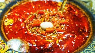 EXTREME SPICY CHINESE FOOD CHALLENGE in SICHUAN China  DEATH LEVEL SPICY HOT POT CHALLENGE [upl. by Townshend]