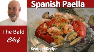 Great Spanish Paella Seafood Recipe [upl. by Pan1]