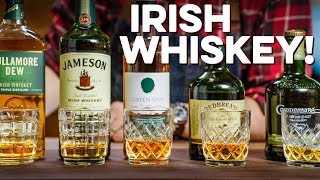 Tasting amp Ranking 5 Irish Whiskeys  How to Drink [upl. by Adnohryt]