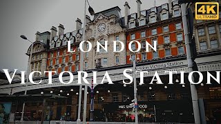 London Victoria Station Walk Through England 4K [upl. by Irelav]