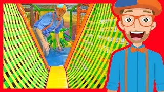 Blippi Visits an Indoor Playground Funtastic Playtorium  Part 1  Full Episodes  Blippi Toys [upl. by Jeminah]