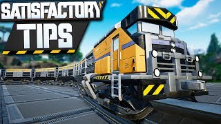 Satisfactory Train Tutorial Tips and Station Guide  Satisfactory Tips [upl. by Rombert]