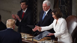 Trump snubs Pelosi handshake [upl. by Laughry]