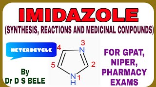 IMIDAZOLE SYNTHESIS REACTIONS AND MEDICINAL COMPOUNDS [upl. by Sivi]