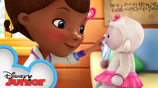 Lambie Practices Social Distancing  Doc McStuffins  Disney Junior [upl. by Ahsiekam]