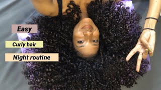 super quick curly hair night  morning routine  Laurscurls [upl. by Akcirre]