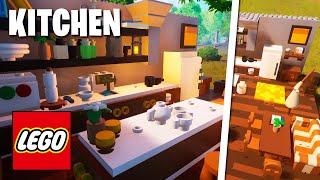 Fortnite LEGO Cozy Kitchen Design Tutorial [upl. by Consolata]