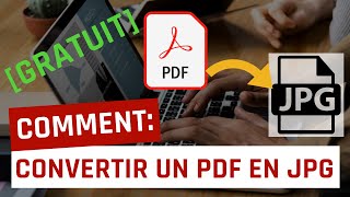 Comment convertir un PDF en JPG [upl. by Gulick]