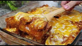 CHICKEN ENCHILADAS  Cheesy Enchiladas Made Easy  ENCHILADA SAUCE RECIPE [upl. by Sanborne706]