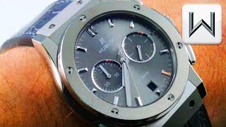 Hublot Classic Fusion Racing Grey Chronograph Titanium 42mm 541NX7070LR Luxury Watch Review [upl. by Waddle979]