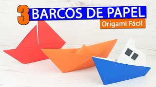 ⛵ 3 Barcos de papel fáciles de hacer con papiroflexia [upl. by Lyndsey]