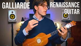 Galliarde by Morlaye for Renaissance Guitar [upl. by Photina]