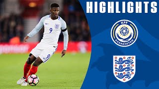 Demarai Grays Early Goal Takes England Through  Kazakhstan U21 01 England U21  U21 Highlights [upl. by Nesyrb]