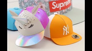 How to make a Miniature Paper Snapback Hat  EASY Template [upl. by Crutcher]