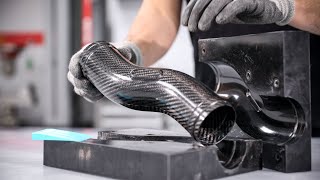 Making Complex Carbon Fibre Tubes Using a SplitMould [upl. by Elletnwahs963]