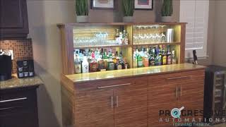 DIY Hidden Bar Cabinet Using Electric Lifting Columns [upl. by Analle]