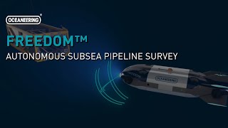 Freedom™ Autonomous Subsea Vehicle Pipeline Survey  Oceaneering [upl. by Nodnarbal]