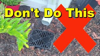 Downspout Drain Pipe  Dos and Donts [upl. by Elinnet]