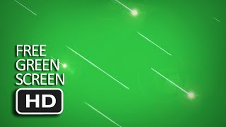 Free Green Screen  Shooting Stars Meteor Rain [upl. by Hussar]