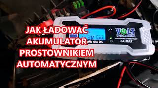 Jak ładować akumulator ładowarką prostownikiem automatycznym [upl. by Karalee386]